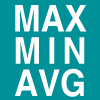 Display of maximum, minimum, and average values during measurement